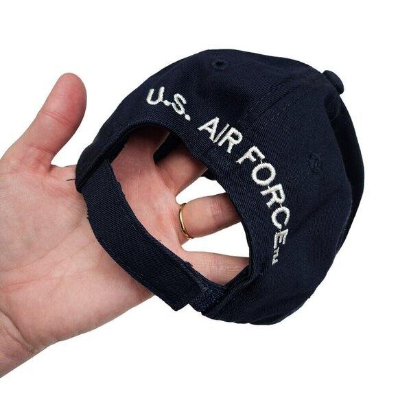 U.S. Air Force Embroidered Baseball Cap  Adjustable Hook Loop Top Level Cotton - Picture 3 of 9